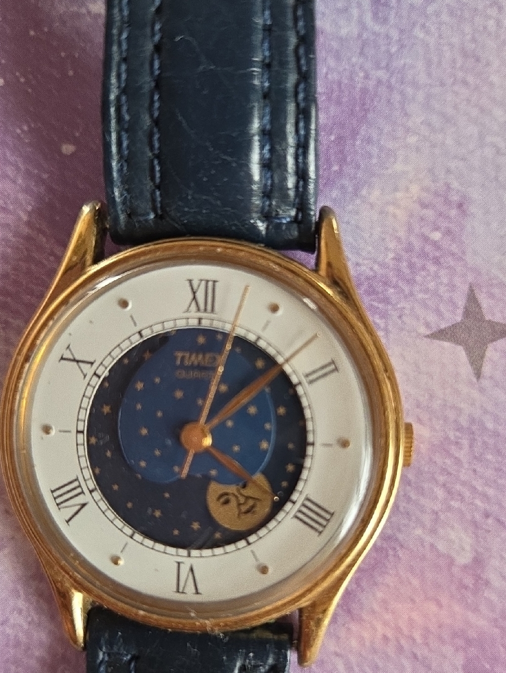 Timex Moonphase watch 1980s  Rare Vintage